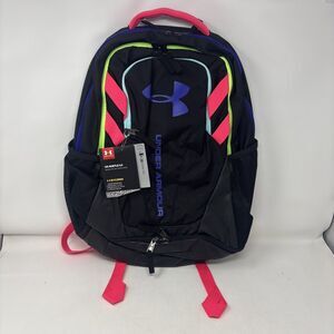 Under Armour Storm Backpack Black Neon Pink Green Purple Athletic School Bag